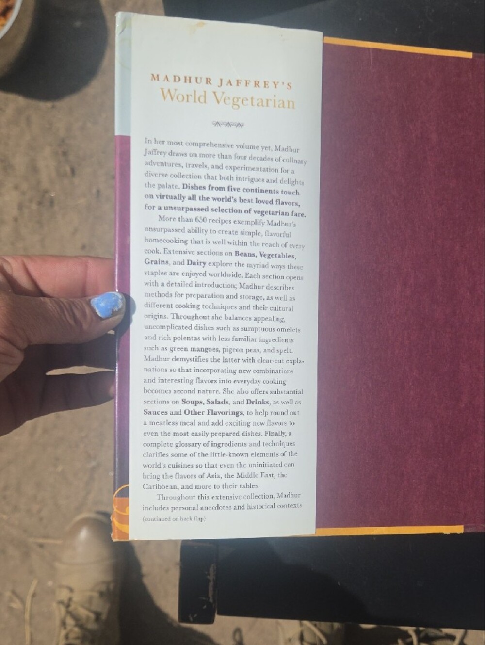 "Madhur Jaffey's, World Vegetarian "- A Hardcopy Recipe Book - Picture 4 of 10